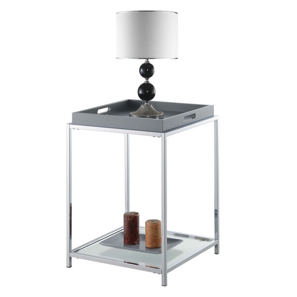 Palm Beach Gray Accent End Table, image 2