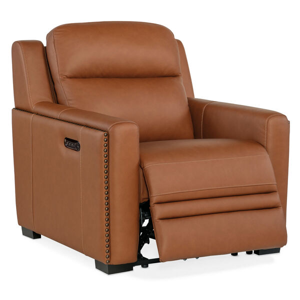 Mckinley Brown Power Recliner with Power Headrest and Lumbar, image 4