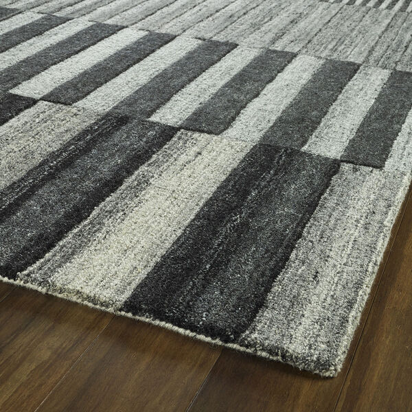 Alzada Charcoal Hand-Tufted 2Ft. 6In x 8Ft. Runner Rug, image 2