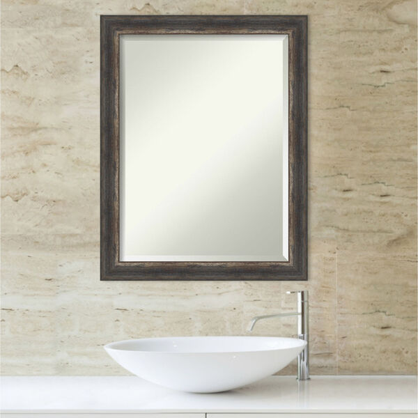 Bark Brown 22W X 28H-Inch Bathroom Vanity Wall Mirror, image 5