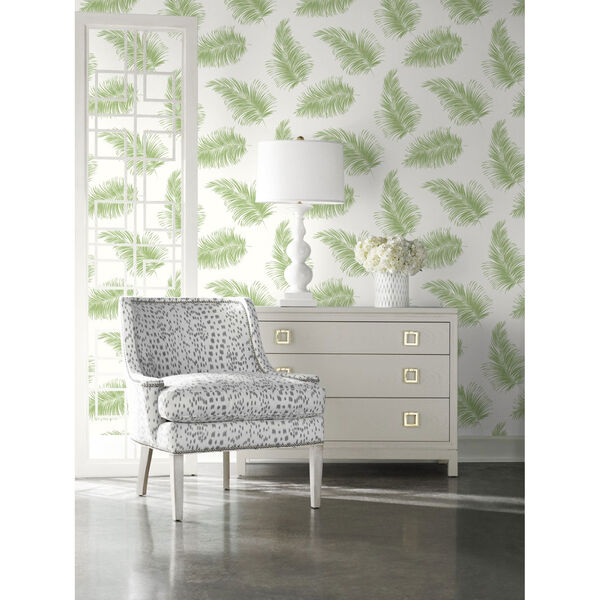 Lillian August Luxe Haven Green Tossed Palm Peel and Stick Wallpaper, image 1
