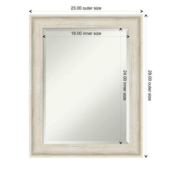 Regal White 23W X 29H-Inch Bathroom Vanity Wall Mirror, image 6