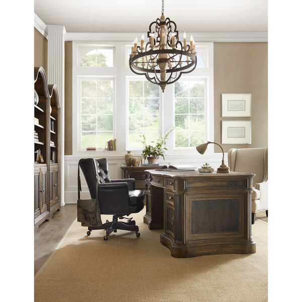 Hill Country St. Hedwig Brown Executive Desk, image 3