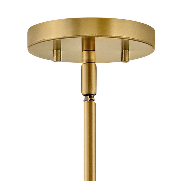 Graham Lacquered Brass Four-Light Extra Large Convertible Semi-flush Mount, image 6