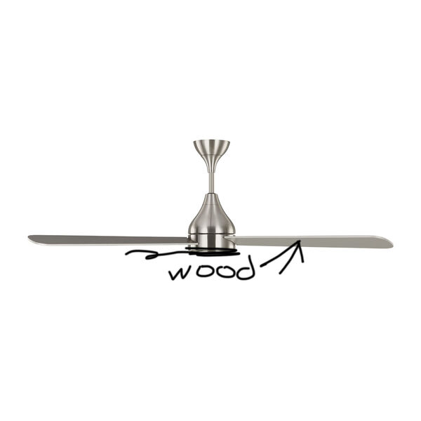 Streaming Smart Brushed Steel 60-Inch Indoor/Outdoor Integrated LED Ceiling Fan with Remote Control and Reversible Motor, image 6