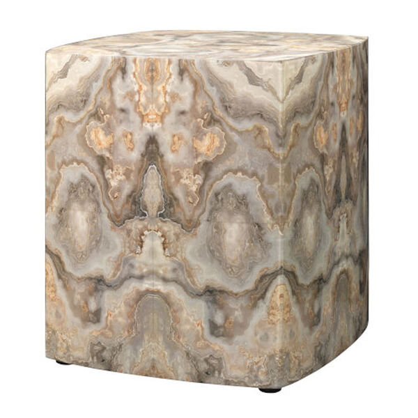 Felix Grey and Cream Lacquer Side Table, image 1