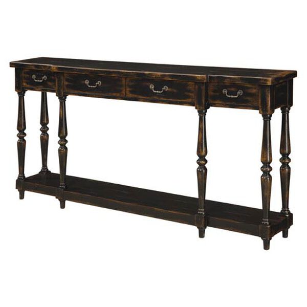 Coast to Coast Accents Apperson Black Console Table, image 1