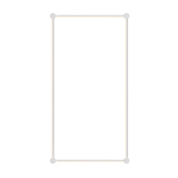Purolinear 360 Satin White 25-Inch Two-Light Rectangle LED Wall Bar, image 1