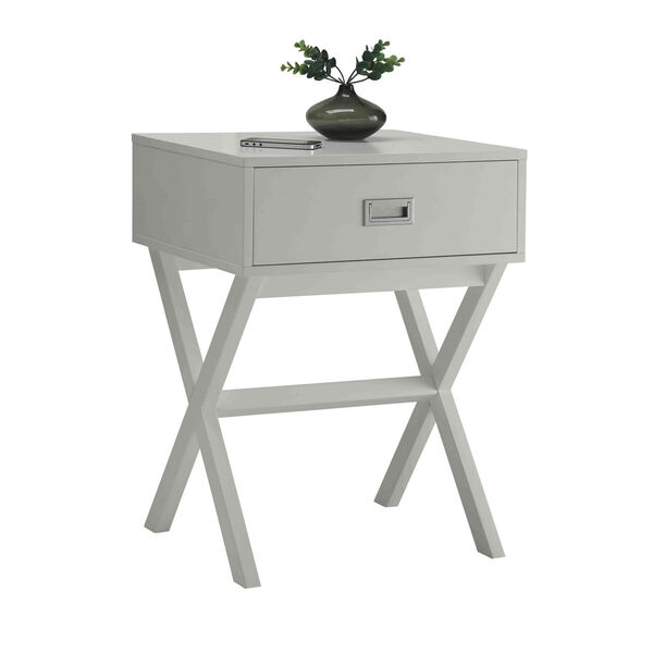 Designs2Go White End Table, image 2