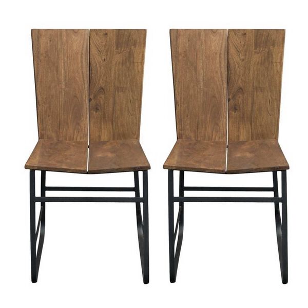 Acacia Brown Dining Chair Set of 2, image 1
