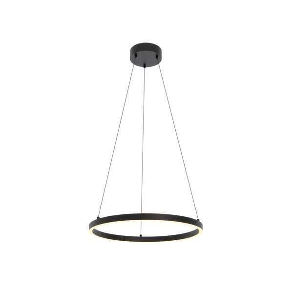 Glo Black 24-Inch Two-Light Integrated LED Pendant, image 1