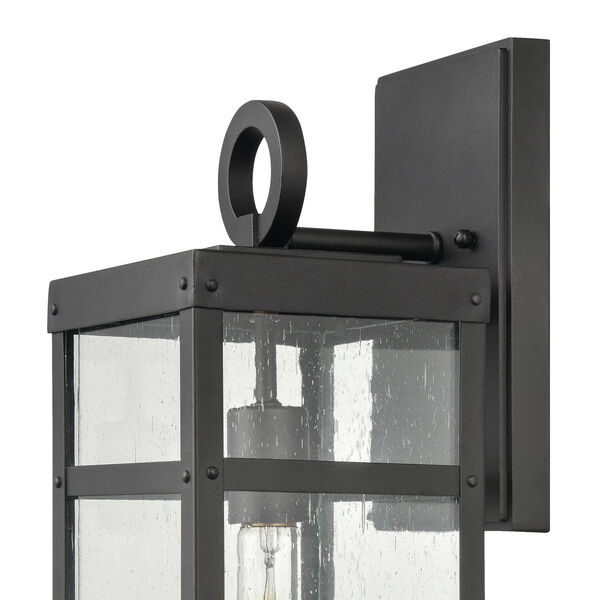 Dalton Textured Black Six-Inch One-Light Outdoor Wall Sconce, image 5