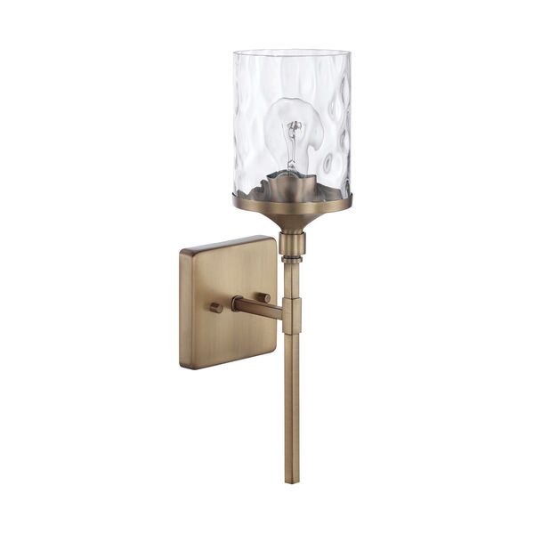 HomePlace Colton Aged Brass 17-Inch One-Light Wall Sconce, image 1