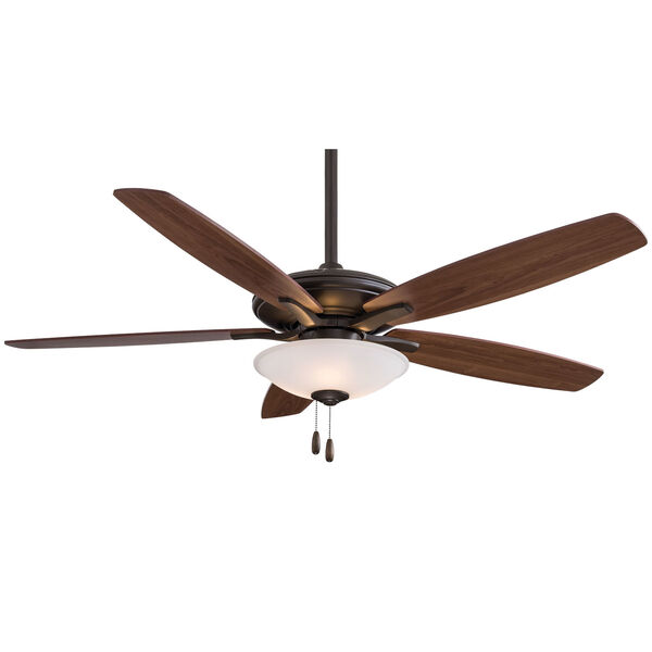 Mojo Oil Rubbed Bronze 52-Inch Three-Light LED Ceiling Fan, image 1