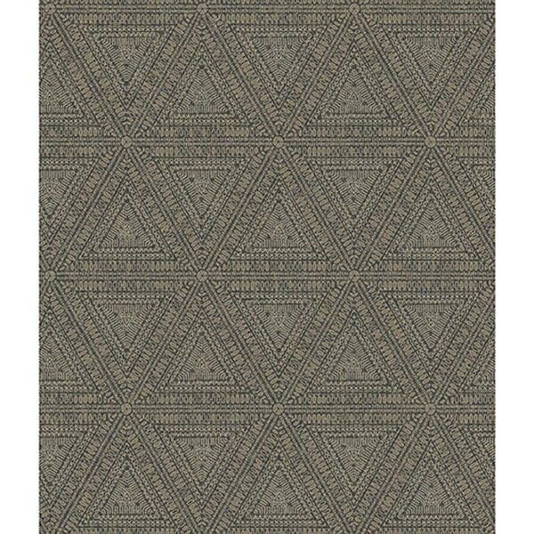 Norlander Brown Norse Tribal Wallpaper - SAMPLE SWATCH ONLY, image 1