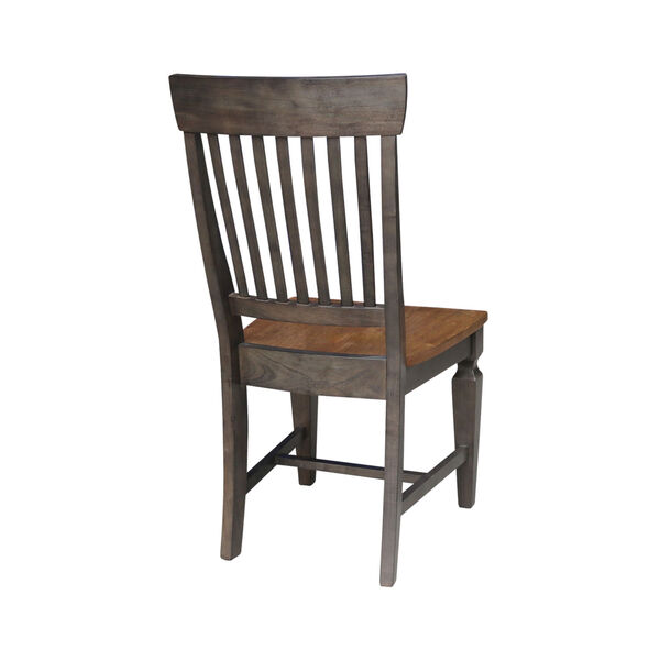 Vista Hickory and Washed Coal Slat Back Chair, Set of 2, image 2