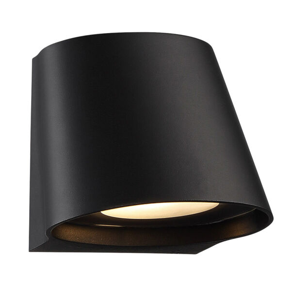 Mod Black Four-Inch LED Outdoor Wall Sconce, image 1