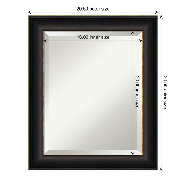 Trio Bronze 21W X 25H-Inch Bathroom Vanity Wall Mirror, image 6