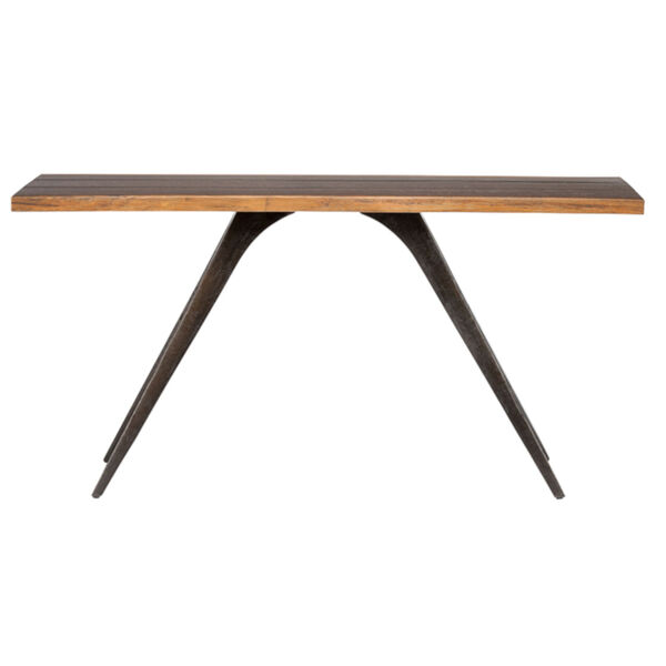 Vega Brown and Black Console Table, image 2