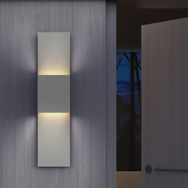 Flat Box Textured White LED 6-Inch Wall Sconce, image 2
