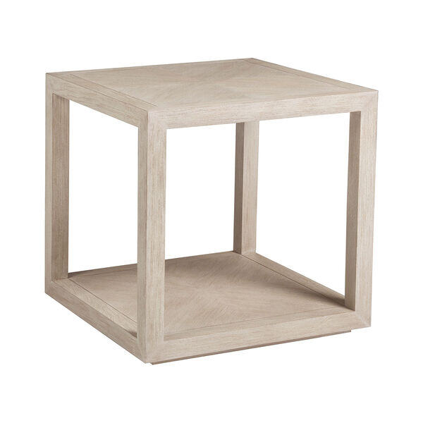 Cohesion Program Bianco Credence Square End Table, image 1