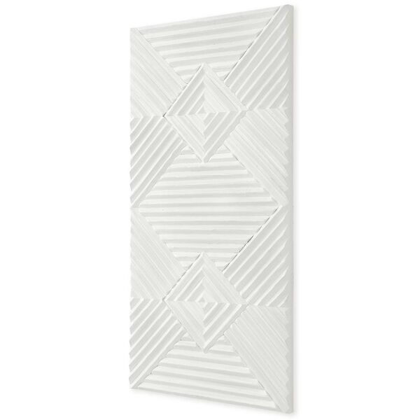Nexus White Washed Wood Geometric Wall Decor, image 5