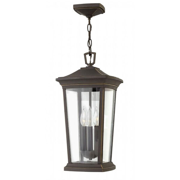 Bromley Oil Rubbed Bronze Three-Light Outdoor 19-Inch Hanging Light, image 1