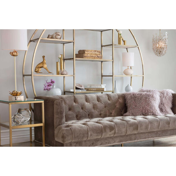 Stella Velvet Bronze Sofa, image 2