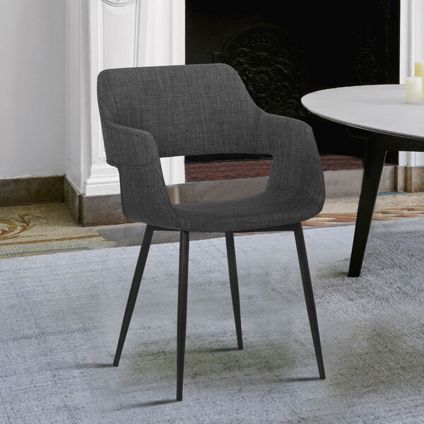 Ariana Gray with Black Powder Coat Dining Chair, image 6