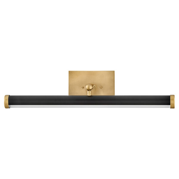 Regis Heritage Brass and Black Medium Integrated LED Wall Sconce, image 4
