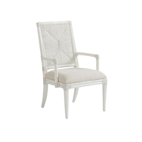 Ocean Breeze White 39-Inch Regatta Arm Chair, image 1