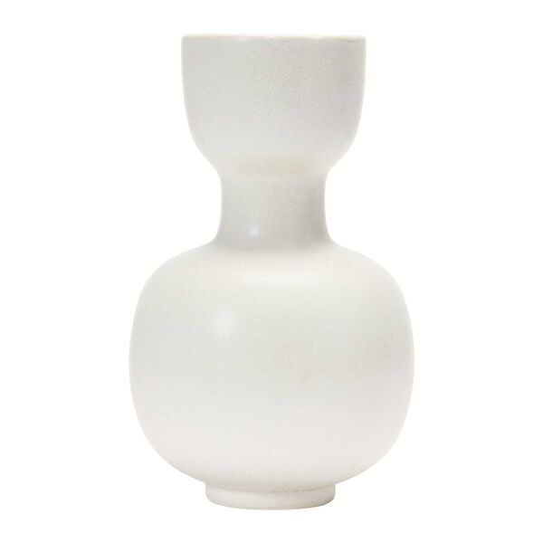 Cream Stoneware Vase, image 4
