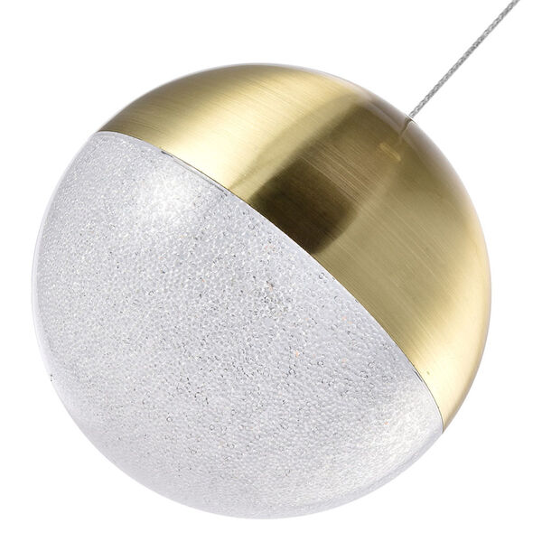 Ravello Polished Brass Integrated LED Pendant, image 4