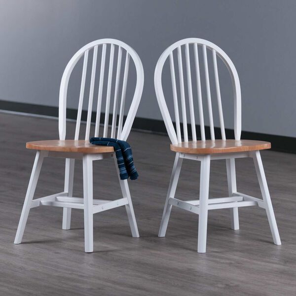 Windsor Natural White Chair, Set of Two, image 2
