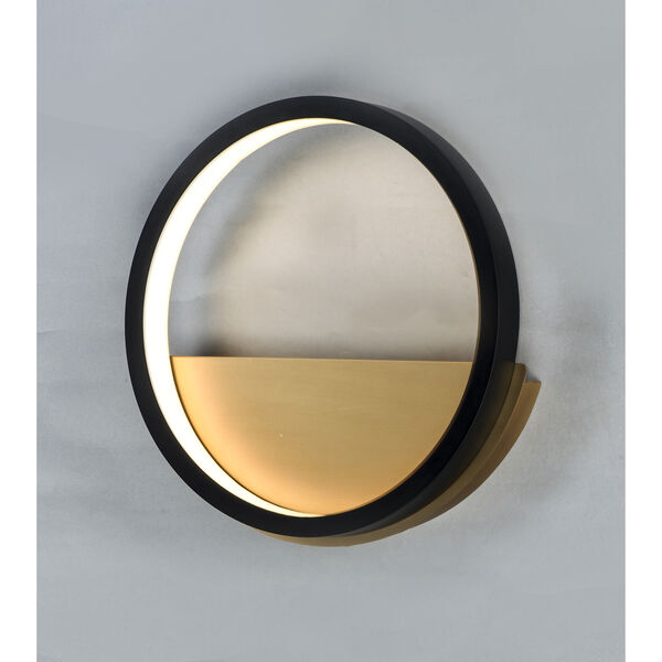 Hoopla Black and Gold LED Wall Sconce ADA, image 3