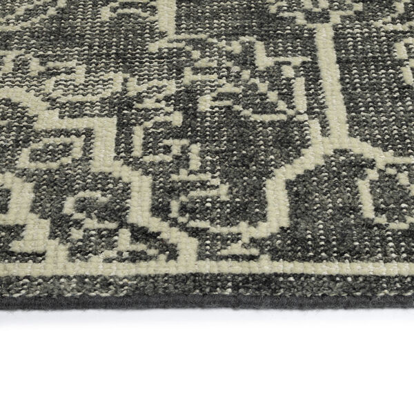 Knotted Earth Charcoal and Ivory Area Rug, image 3