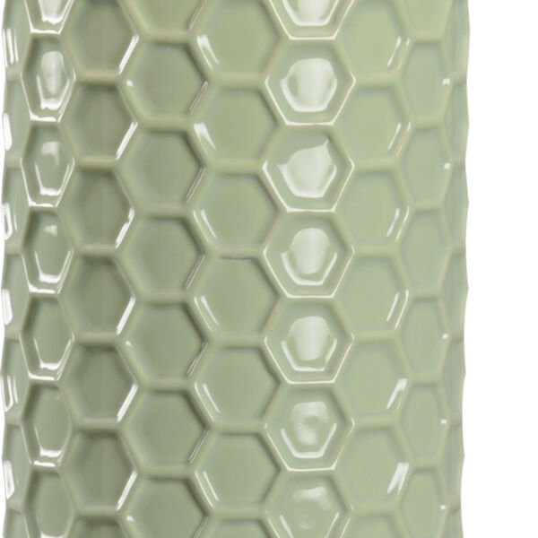 Shayla Copas Pistachio Glaze and Clear One-Light Honeycomb Table Lamp, image 4