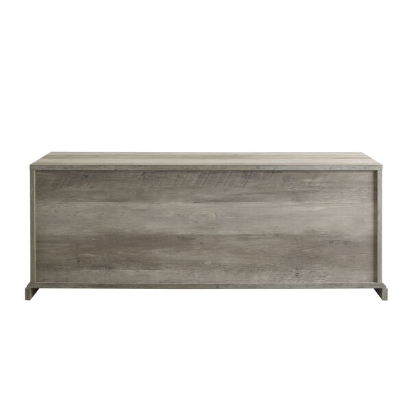 Gray Entry Bench with Storage, image 6