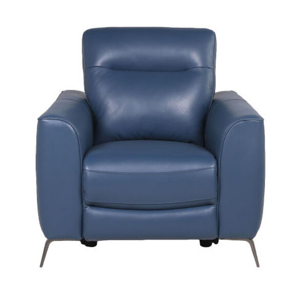 Sansa Ocean Blue Power Reclining Chair, image 1
