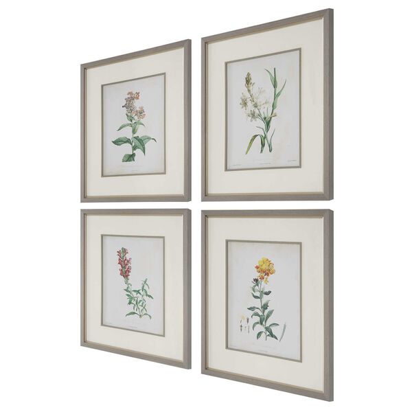 Heirloom Blooms Multicolor Study Framed Prints, Set of Four, image 4