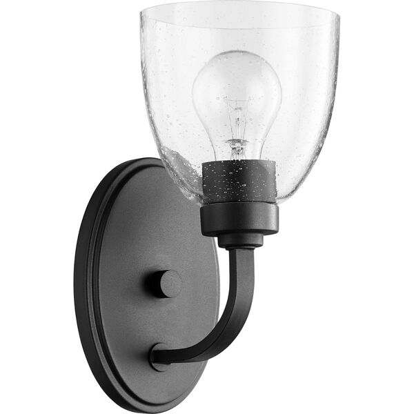 Reyes Black and Clear One-Light Wall Sconce, image 1
