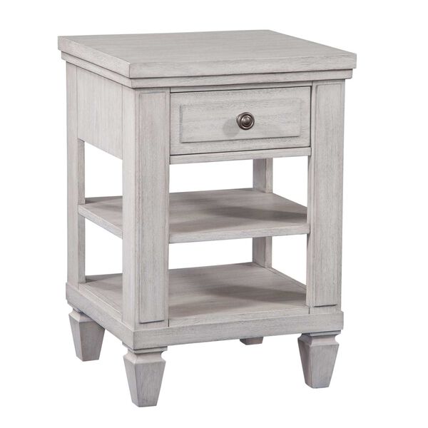 Salter Path Oyster White Wire Brushed One Drawer Nightstand, image 1