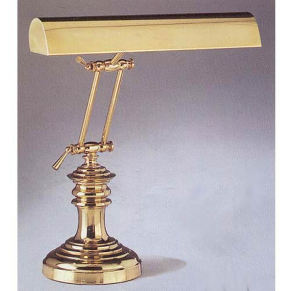 House Of Troy Brass Round Piano Lamp, Brass Piano Lamp