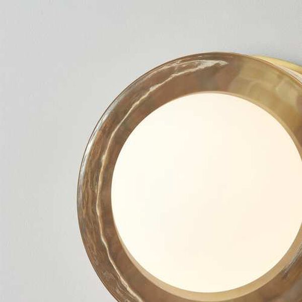 Mackay Aged Brass One-Light Round Wall Sconce, image 5