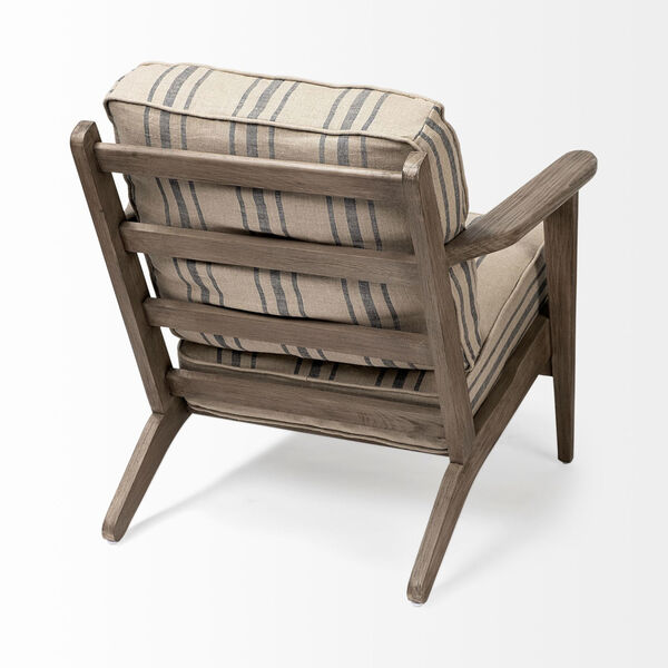 Olympus III Light Brown Striped Arm Chair, image 6