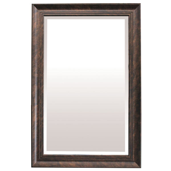 Dark Bronze 36-Inch Tall Framed Mirror, image 1
