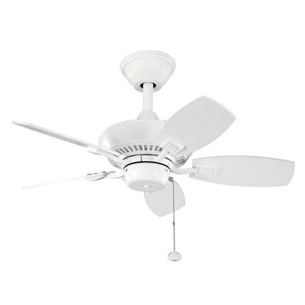 Gladstone White 30-Inch Ceiling Fan, image 1