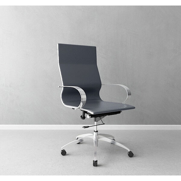 Glider Hi Back Office Chair Black, image 5