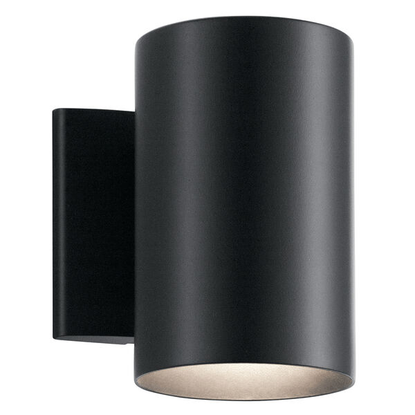 Black 5-Inch One-Light Small Outdoor Wall Light, image 1