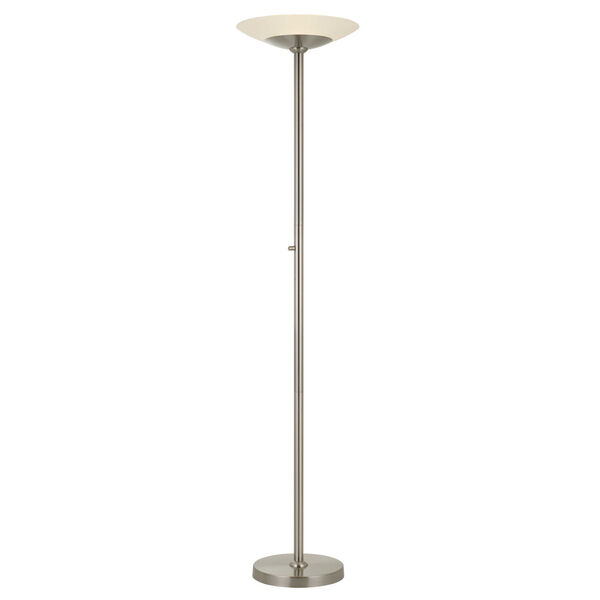 Veria Brushed Steel Integrated LED Floor Lamp, image 1
